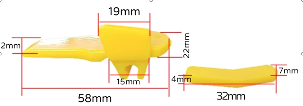 CENE  Koruma Plastiği sarı 58 mm SSIB-948-37