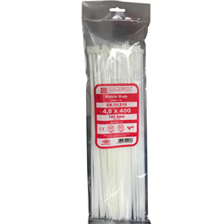 PLASTIK KELEPCE UZUN YERLI (100 ADET) 4.8X400 MM