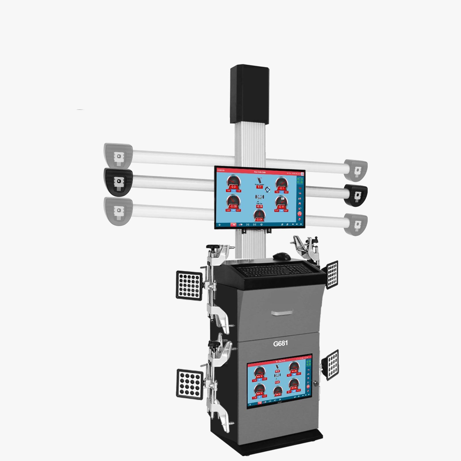 Vega 3D Öndüzen Rot Ayar Makinesi Lift ve Kanal Modeli Çift Ekran 220V G681