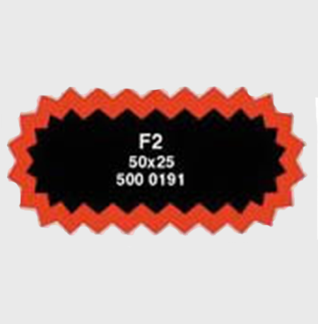 F2 NO REMA İÇ LASTİK YAMASI OVAL (50X25) (KUTU/100) 5000191
